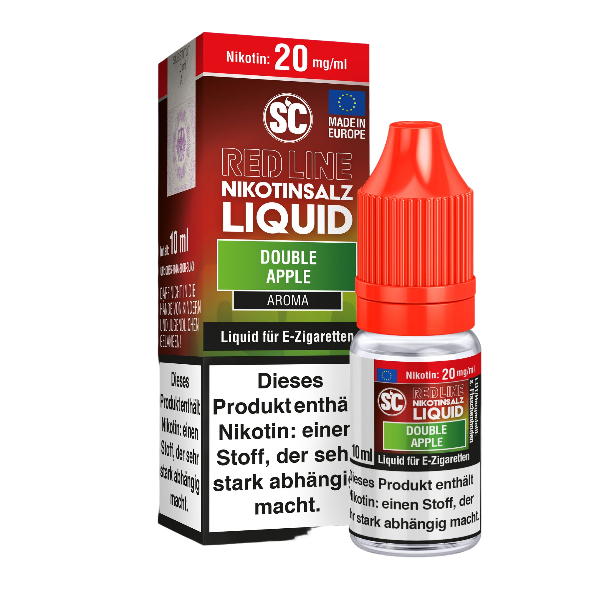 SC-RED LINE Double Apple - Nikotinsalz Liquid 10 mg/ml